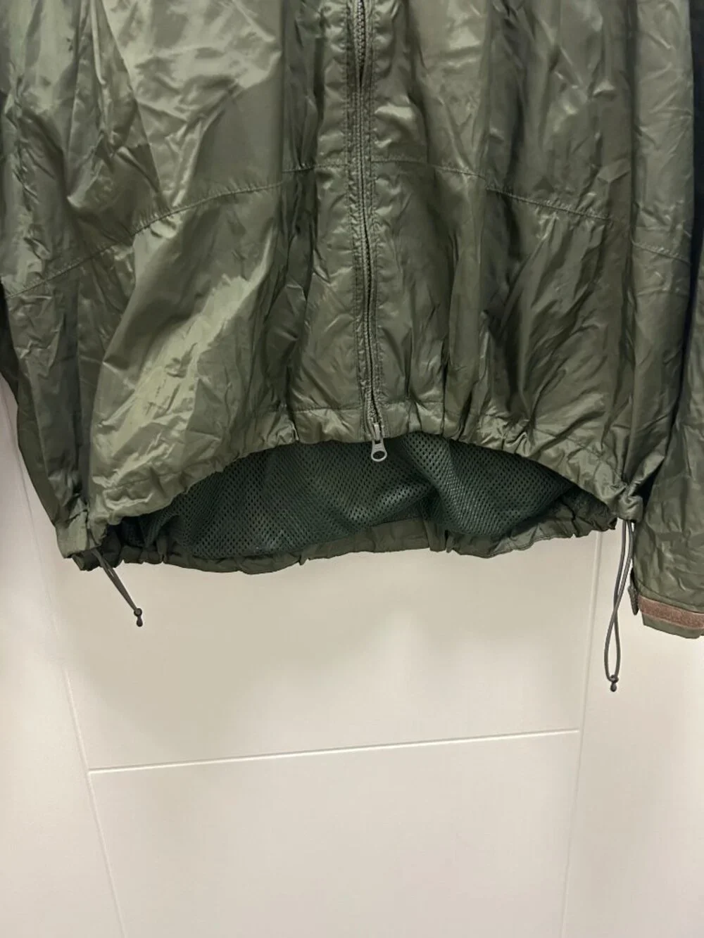Cabela's Rain Jacket Green Windbreaker XL Regular Hooded Lightweight Packable